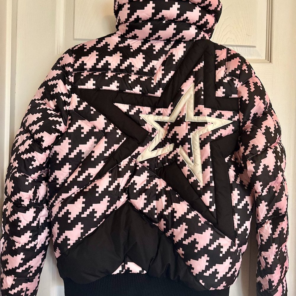 Perfect Moment Houndstooth Super Star jacket Black & Pink - Size M